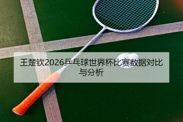 王楚钦2026乒乓球世界杯比赛数据对比与分析